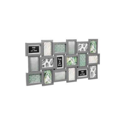 Urbn-Living Grey18-Frames Multi Collage Photo Frames from B&Q