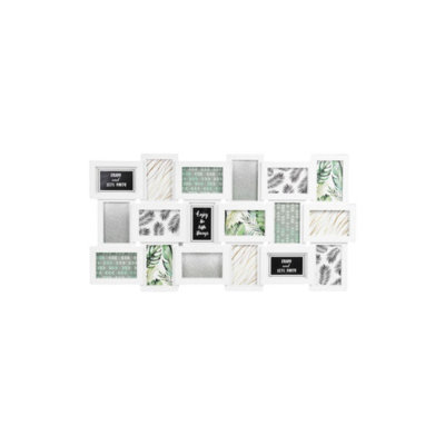 Urbn-Living White18-Frames Multi Collage Photo Frames from B&Q