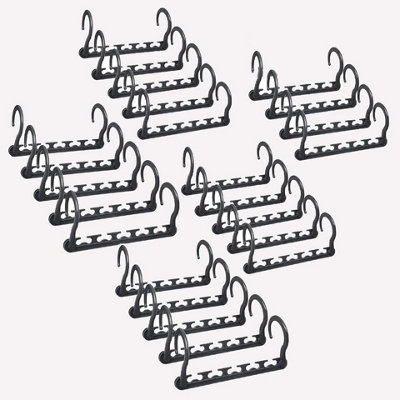 Urbn-Living Percha 24 Pcs Space Saving Clothing Hanger Organiser Hook Wardrobe Non Slip Design