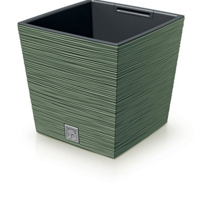 Urbn-Living GreenFuru Square Low Planter With Insert23.5X24X24 Cm from B&Q