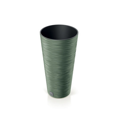 Urbn-Living Green300mm Furu Tall Round Plant Pot from B&Q