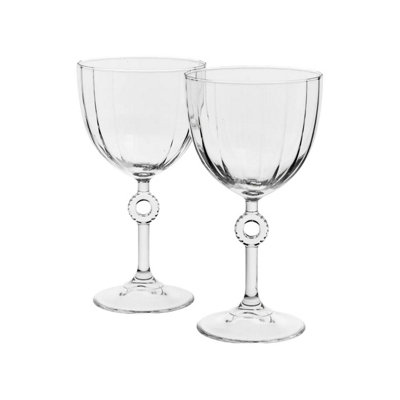 Urbn-Living Set Of 2270Ml Stemmed Wine & Dessert Goblets from B&Q