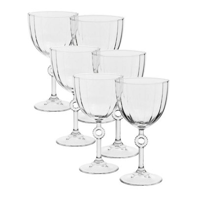 Urbn-Living Set Of 6270Ml Stemmed Wine & Dessert Goblets from B&Q