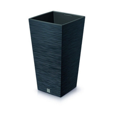 Urbn-Living BlackFuru Square Tall Planters With Insert66X34.5X34.5 Cm from B&Q