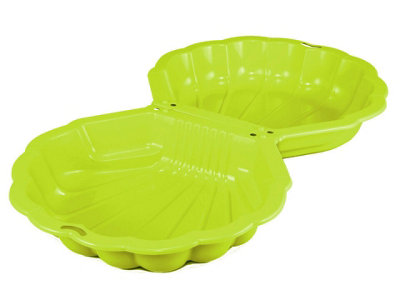 Urbn-Living Urbnliving 87Cm Width Shell Clam Shaped Plastic Sandpit Outdoor Garden Fun Paddling Ball Pool Sand Pit 2 Green from B&Q