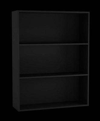 B&Q -  BlackWide 3-Tier Shelf Wooden Bookcase