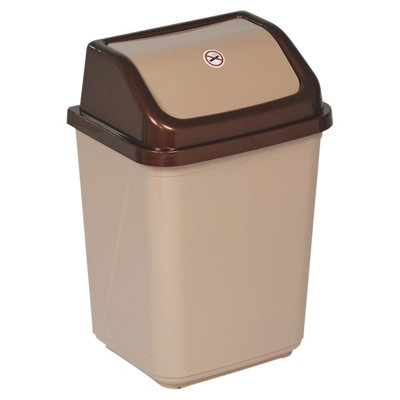Urbn-Living Brown30L Plastic Recycling Bins With Swing Lids from B&Q