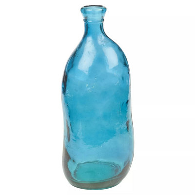 Urbn-Living Blue3.1L Lea Floral Decorative Vase from B&Q