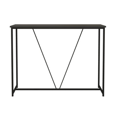 Urbn-Living Urbnliving 100Cm Width Black Wooden Console Table Living Room Slim Display Shelf Hallway Entryway Furniture from B&Q