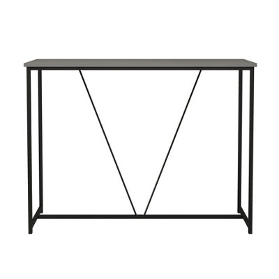 Urbn-Living Urbnliving 100Cm Width Cool Grey Wooden Console Table Living Room Slim Display Shelf Hallway Entryway Furniture from B&Q