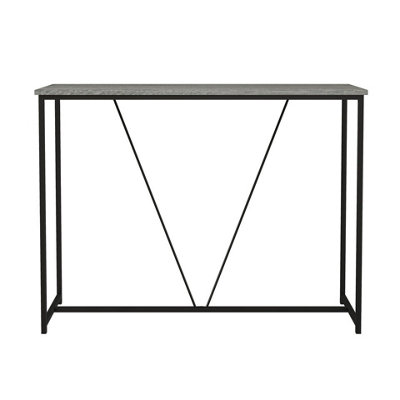 Urbn-Living Urbnliving 100Cm Width Ash Grey Wooden Console Table Living Room Slim Display Shelf Hallway Entryway Furniture from B&Q