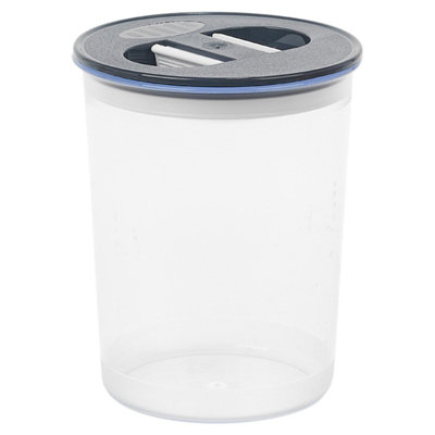 Urbn-Living Urbnliving 850Ml Dark Grey Plastic Airtight Containers Food Storage Reusable Stackable from B&Q
