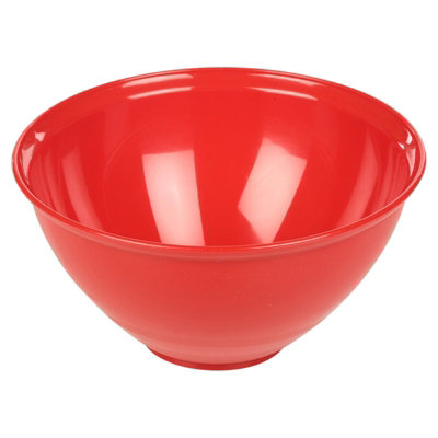 Urbn-Chef Height 13Cm Durable Plastic Kitchen Red Mixing Salad Bowls Microwave & Dishwasher Safe from B&Q