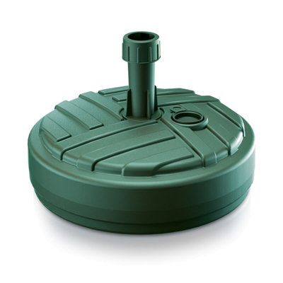 Urbn-Living Urbnliving Height 13Cm 10L Round Green Colour Plastic Umbrella Parasol Base Stand Garden Sunshade Holder from B&Q