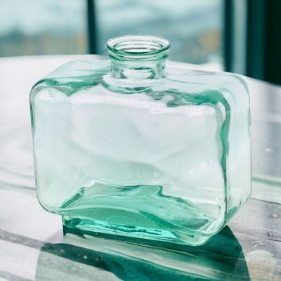 Urbn-Living Urbnliving 3.7L Recycled Heavy Decorative Glass Vase Flower Wide Holder Centrepiece Display from B&Q