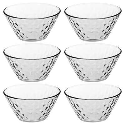 Queensway Home And Dining Queensway Home & Dining 12Cm Diameter 6Pcs Glass Dessert Ice Bowls Snacks Nuts Nibbles Stacking Serving Dishes Cream