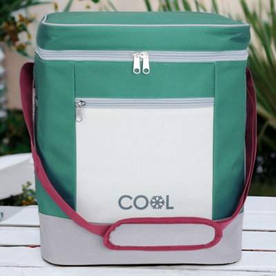 Urbn-Living Urbnliving 30L Green Insulated Ice Cooler Shoulder Backpack Rucksack Bag Camping Hiking Picnic from B&Q