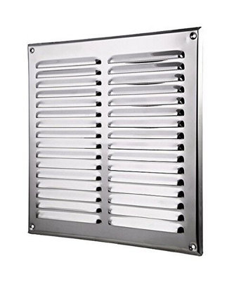 Stainless Steel Air Vent Grille 295mm X 295mm from B&Q