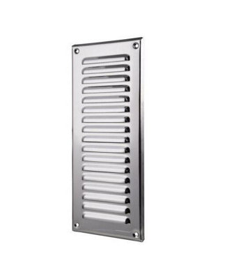 Stainless Steel Air Vent Grille 125mm X 295mm Mta12N from B&Q