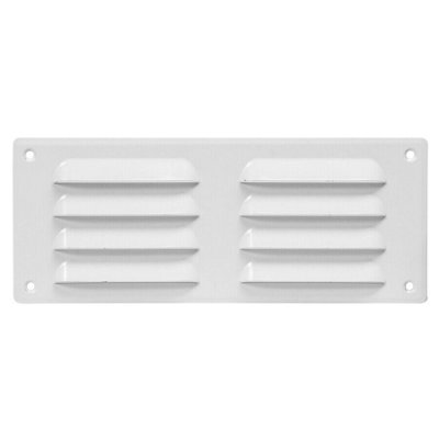 White Metal Air Vent Grille 260mm X 105mm from B&Q
