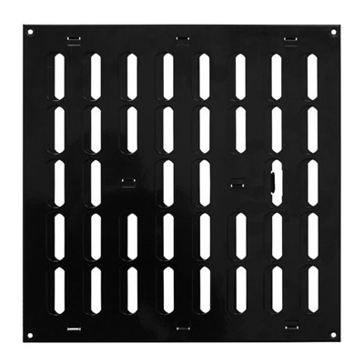 Black Metal Air Vent Grille 300mm X 300mm With Shutter from B&Q
