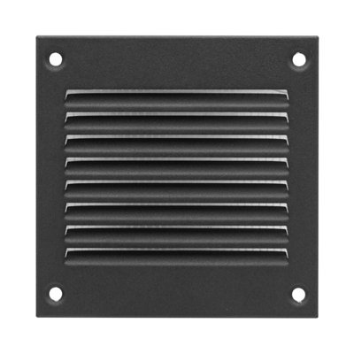 Anthracite Metal Air Vent Grille 100mm X 100mm from B&Q