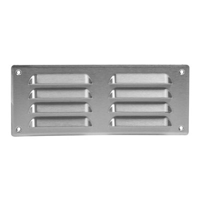 Stainless Steel Air Vent Grille 260mm X 105mm from B&Q