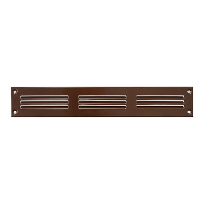 Brown Metal Air Vent Grille 300mm X 50mm from B&Q