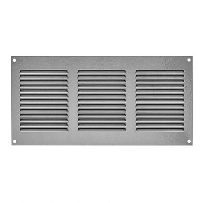 Silver Metal Air Vent Grille 300mm X 150mm from B&Q