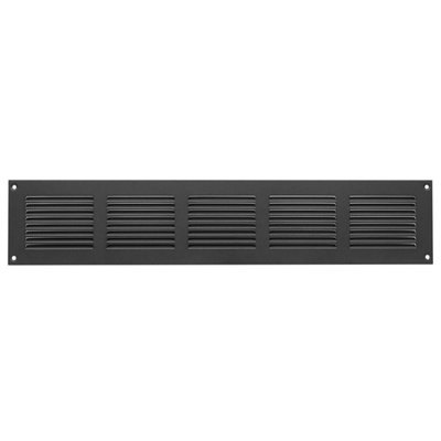 Anthracite Metal Air Vent Grille 500mm X 100mm from B&Q