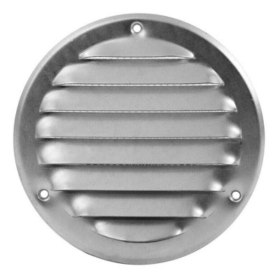 Galvanised Steel Round Air Vent Grille 100mm / 140mm from B&Q