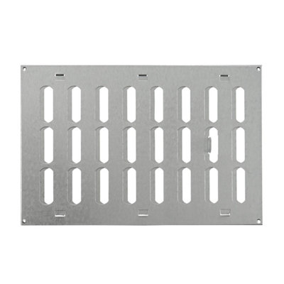 Galvanised Steel Air Vent Grille 300mm X 200mm from B&Q