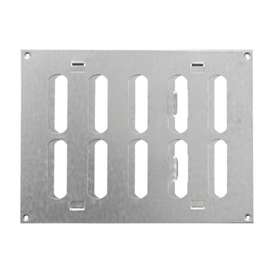 Galvanised Steel Air Vent Grille 200mm X 150mm from B&Q