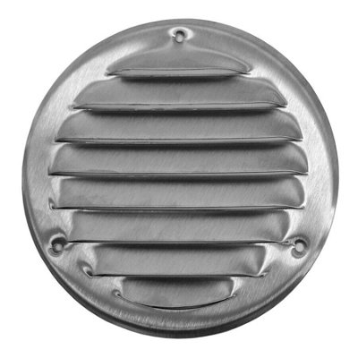Stainless Steel Round Air Vent Grille 100mm / 140mm from B&Q