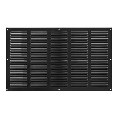 Black Metal Air Vent Grille 500mm X 300mm from B&Q
