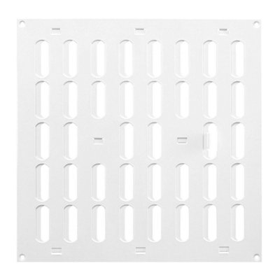 White Metal Air Vent Grille 300mm X 300mm from B&Q