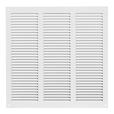Metal White Air Vent Grille 300mm X 300mm from B&Q