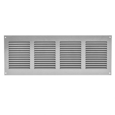 Silver Metal Air Vent Grille 400mm X 150mm from B&Q