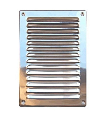 Polished Chrome Air Vent Grille 165mm X 240mm from B&Q