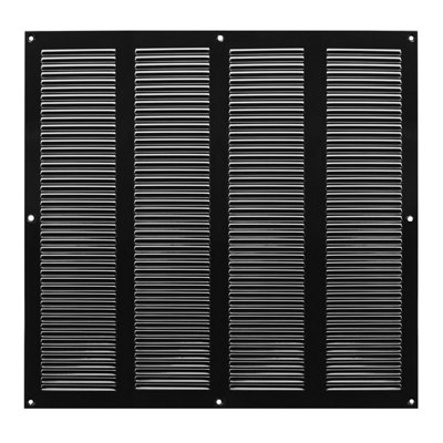 Black Metal Air Vent Grille 400mm X 400mm from B&Q
