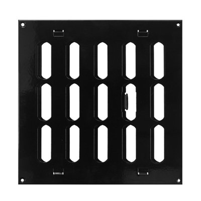  - Black Metal Air Vent Grille 200mm X 200mm
