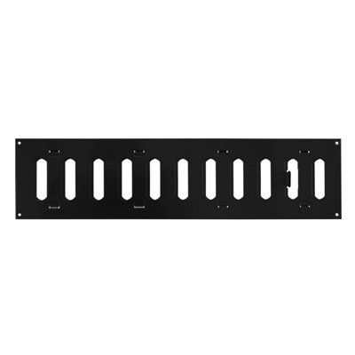 Black Metal Air Vent Grille 400mm X 100mm from B&Q