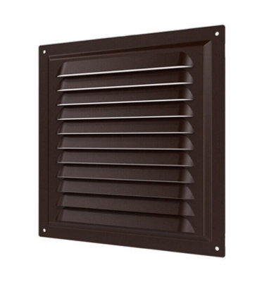 Brown Air Vent Grille With Fly Screen (150mm X 150mm) from B&Q