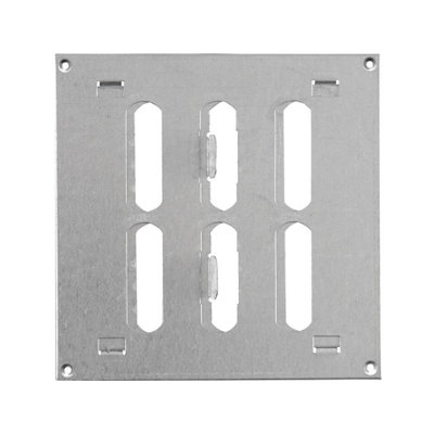 Galvanised Steel Air Vent Grille 150mm X 150mm from B&Q