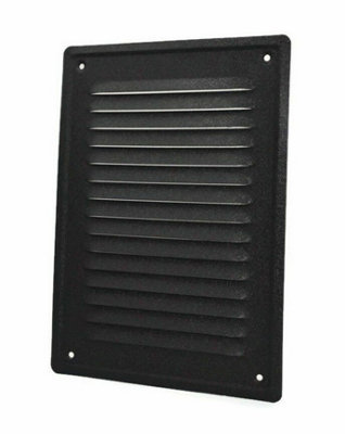 Graphite Metal Air Vent Grille 165mm X 230mm from B&Q