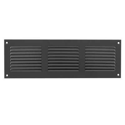 Anthracite Metal Air Vent Grille 300mm X 100mm from B&Q