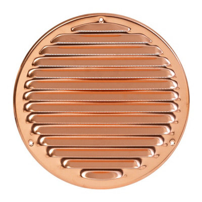 Copper Round Air Vent Grille 200mm / 240mm from B&Q