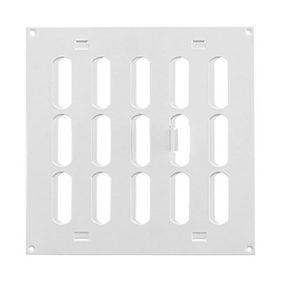  - White Metal Air Vent Grille 200mm X 200mm