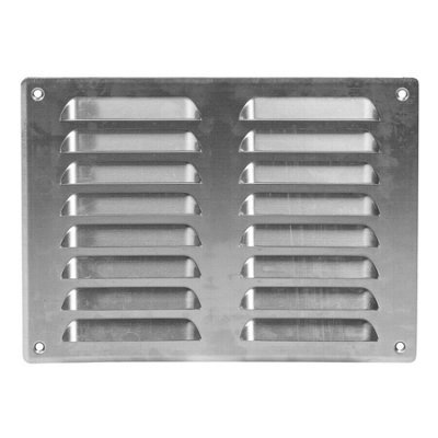 Aluminium Air Vent Grille 260mm X 190mm from B&Q