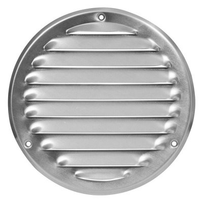 Aluminium Round Air Vent Grille 125mm / 164mm from B&Q